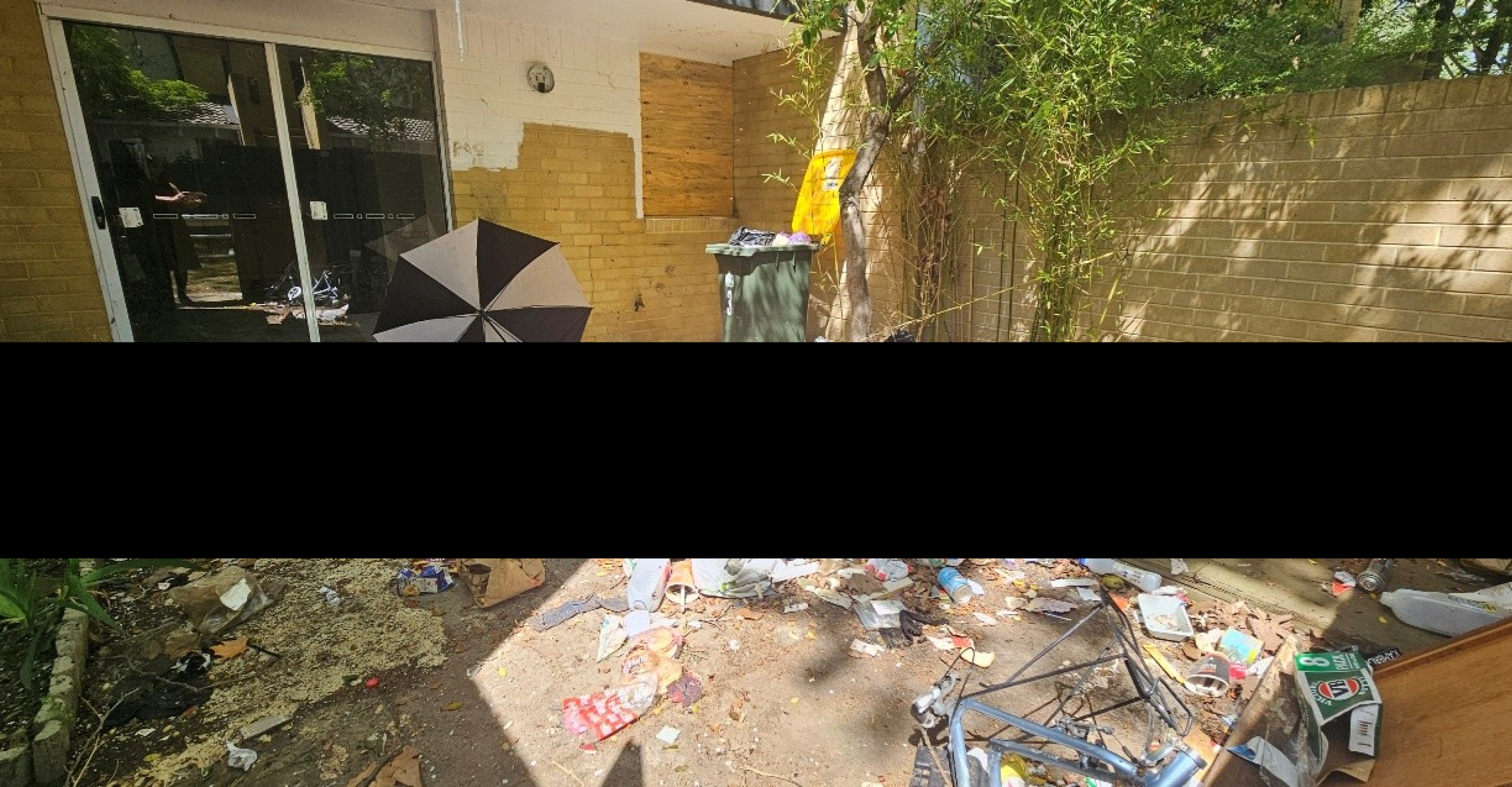 apartment with rubbish